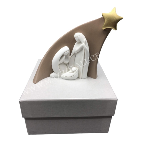 Presepe natale moderno bongelli preziosi h13 tortora natività