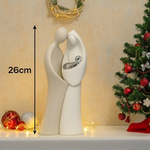 Bongelli preziosi statuina 26cm presepe di natale moderno natività nocciola