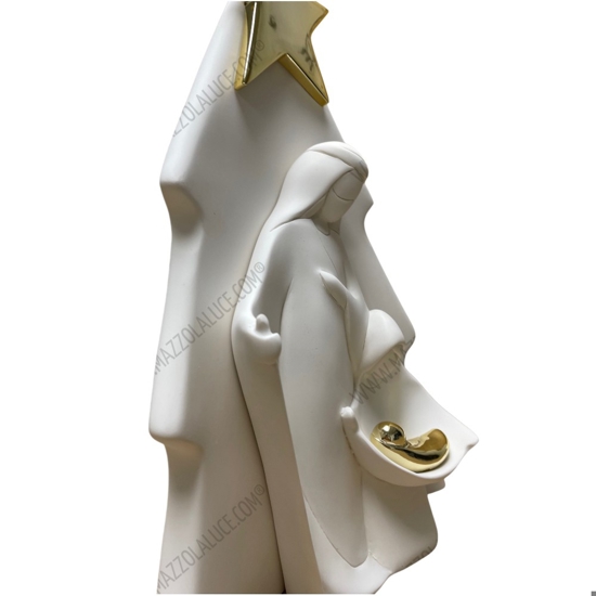 Presepe moderno di natale h32cm oro statuina natività bongelli preziosi