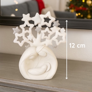 Bongelli preziosi presepe di natale h12 statuina natività bianco