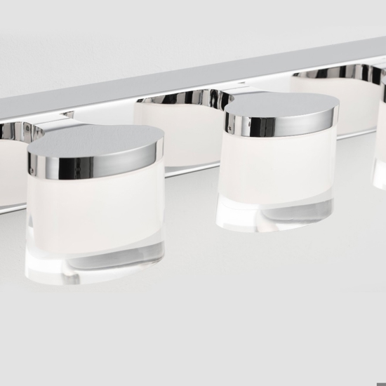 Applique specchio da bagno 15w 3000k cromato