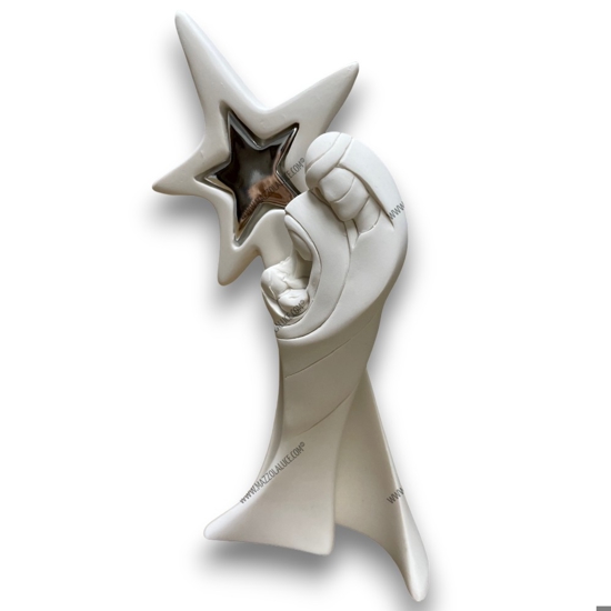 Bongelli preziosi statuetta presepe h30 moderno stella argento fp Bongelli preziosi statuetta presepe h30 moderno stella argento fp