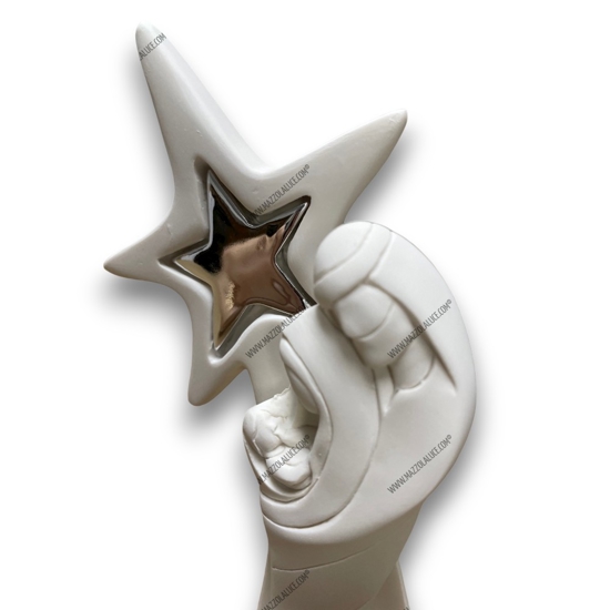 Bongelli preziosi statuetta presepe h30 moderno stella argento fp Bongelli preziosi statuetta presepe h30 moderno stella argento fp