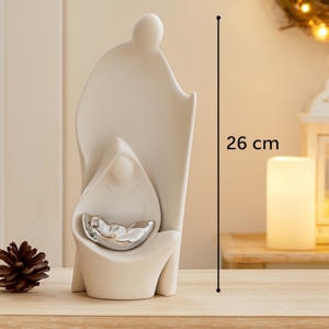 Statuina presepe moderno h26 bianco bongelli preziosi