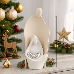 Presepe stilizzato moderno nocciola h26 bongelli preziosi