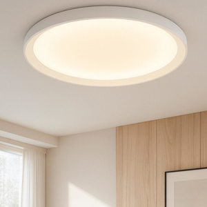 Visualizza i dettagli per Plafoniera bianca top light plana rotonda 50cm biemissione luce 44w cct Plafoniera bianca top light plana rotonda 50cm biemissione luce 44w cct