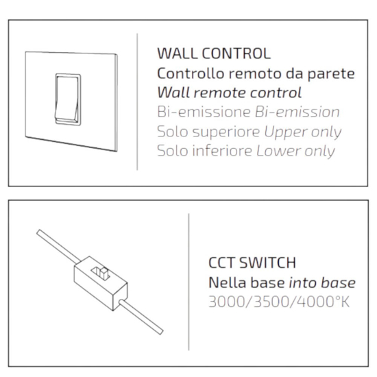 Plafoniera sabbia rotonda per cucina biemissione luce led cct top light plana