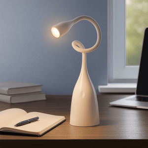 Visualizza i dettagli per Lampada da scrivania cameretta gea luce gls bianca orientabile led 3000k Lampada da scrivania cameretta gea luce gls bianca orientabile led 3000k