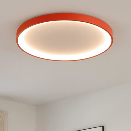 Plafoniera tonda led 3000k 4000k gea luce krizia terracotta 78cm