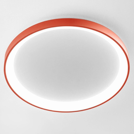 Plafoniera tonda led 3000k 4000k gea luce krizia terracotta 78cm