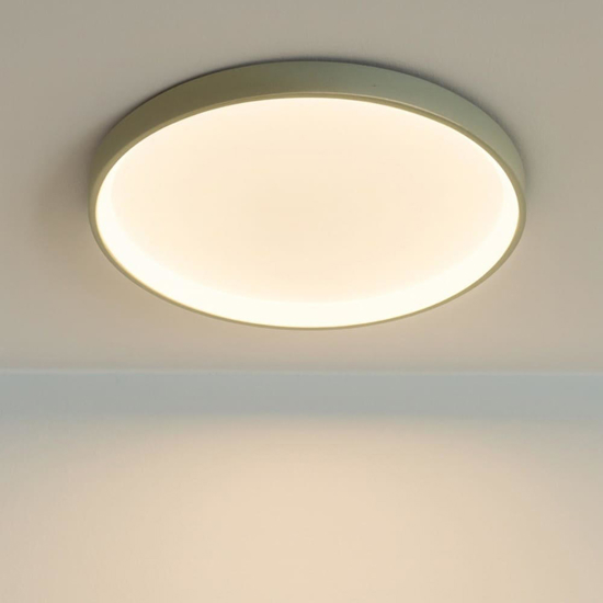 Gea luce krizia plafoniera 80 cm verde salvia led 3000k 4000k