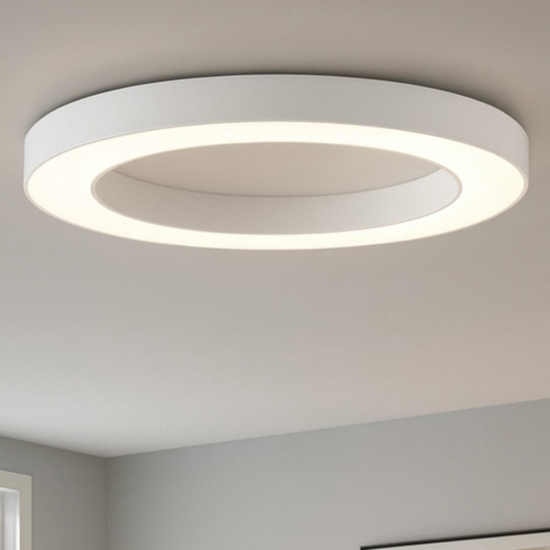 Ondaluce globus plafoniera moderna bianca tonda led 3000k 4000k dimmerabile