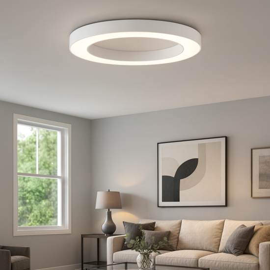 Ondaluce globus plafoniera moderna bianca tonda led 3000k 4000k dimmerabile