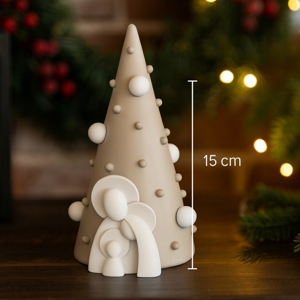 Presepino di natale h15 statuina natività nocciola bongelli preziosi