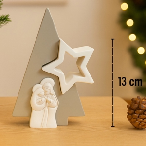 Presepe di natale h13 cm moderna statuina nocciola bongelli preziosi