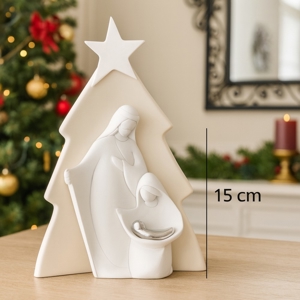 Statuina presepe natività di natale nocciola h15 bongelli preziosi