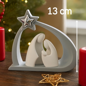 Visualizza i dettagli per Presepe statuetta di natale h13 natività grigio bongelli preziosi Presepe statuetta di natale h13 natività grigio bongelli preziosi
