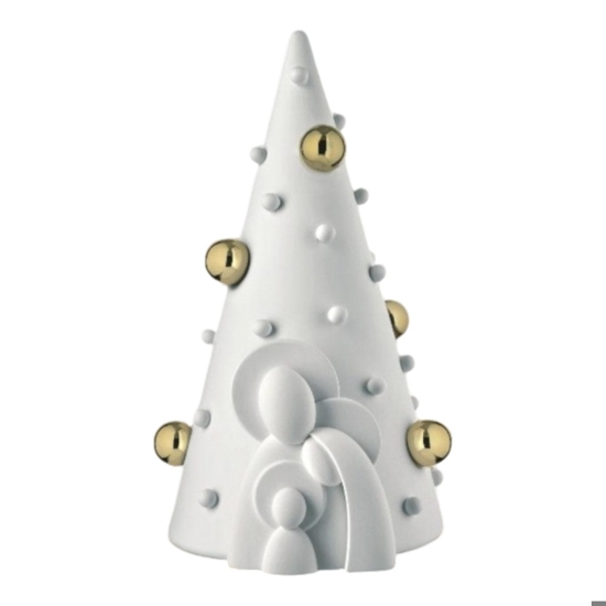 Statuina presepe albero di natale h30 bianco oro bongelli preziosi Statuina presepe albero di natale h30 bianco oro bongelli preziosi