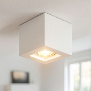 Faretto cubo da soffitto di gesso bianco isyluce