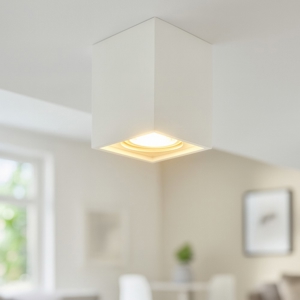 Isyluce faretto cubo da soffitto gesso bianco per cucina