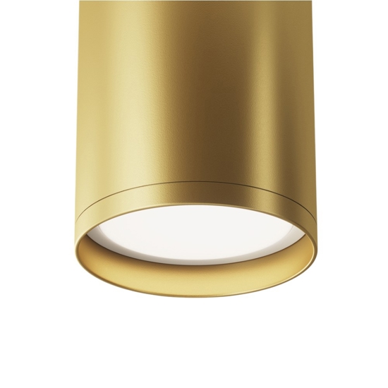 Focus faretto da soffitto cilindro oro satinato maytoni
