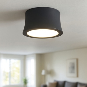 Faretto da soffitto nero led 7w 4000k rotondo