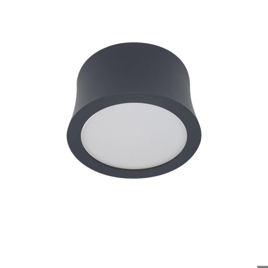 Faretto da soffitto nero led 7w 4000k rotondo