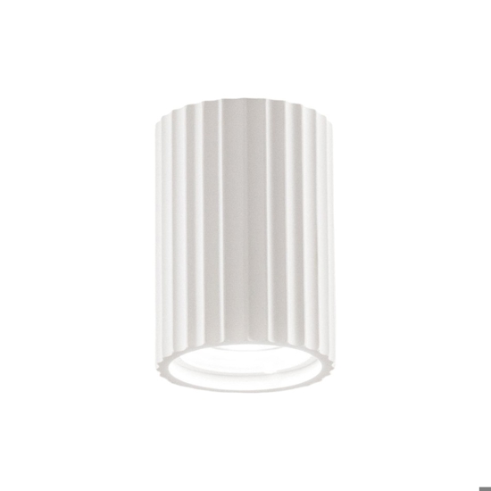 Faretto in gesso da soffitto cilindro rigato isyluce gypsos Faretto in gesso da soffitto cilindro rigato isyluce gypsos