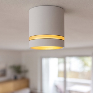 Faretto cilindro bianco da soffitto per interni