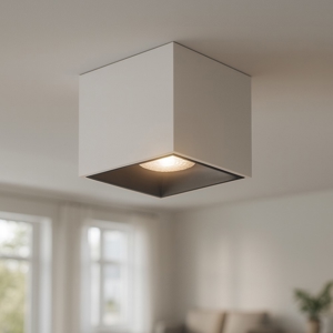 Faretto led 12w 4000k cubo a soffitto per interni maytoni focus