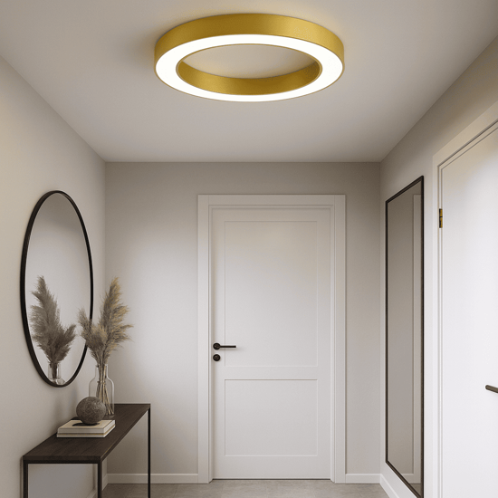 Ondaluce globus plafoniera moderna oro led 3000k 4000k 80cm