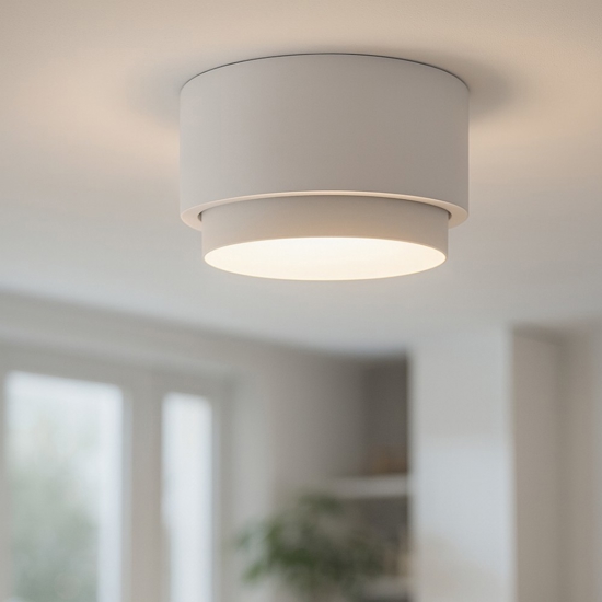 Faretto da soffitto rotondo bianco sforzin syme Faretto da soffitto rotondo bianco sforzin syme