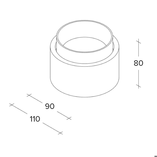 Faretto da soffitto rotondo bianco sforzin syme Faretto da soffitto rotondo bianco sforzin syme