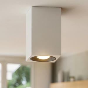 Faretto da soffitto bianco nero gesso e alluminio