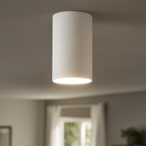Faretto alluminio bianco cilindro da soffitto
