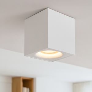 Faretto lampadina dimmerabile cubo da soffitto bianco