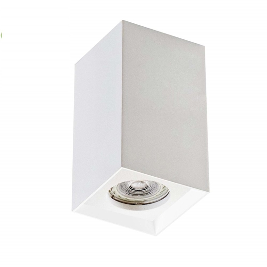 Faretto cubo da soffitto gesso bianco isyluce