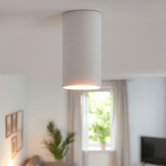 Faretto led 5w 3000k da soffitto cilindro bianco Faretto led 5w 3000k da soffitto cilindro bianco
