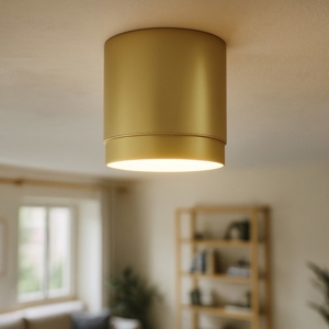 Faretto da soffitto oro cilindro maytoni polar