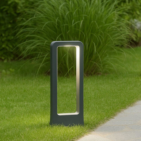 Nature ondaluce lampione basso h40 cm da esterno giardino nero 4000k ip65