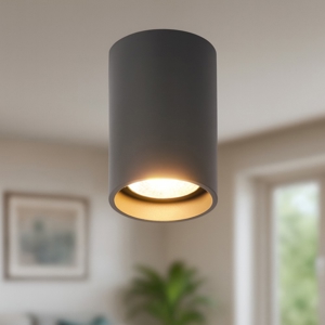 Faretto dimmerabile da soffitto grigio antracite