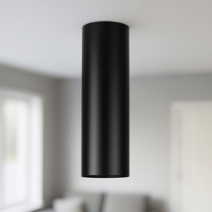 Ideal lux look pl1 faretto cilindro nero da soffitto