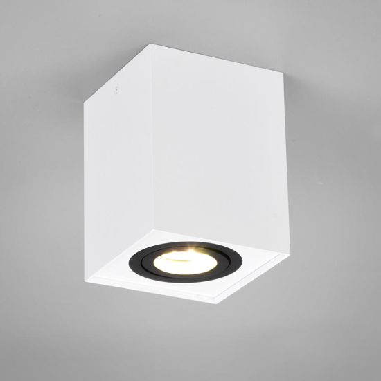 Faretto da soffitto quadrato bianco