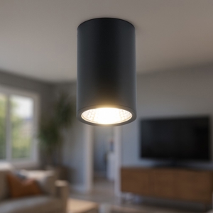 Visualizza i dettagli per Faretto led 25w 2700k da soffitto nero cilindro per interno Faretto led 25w 2700k da soffitto nero cilindro per interno