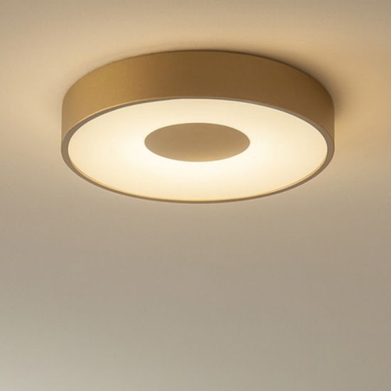 Plafoniera led 56w 2700k a 5000k rotonda oro con telecomando dimmerabile