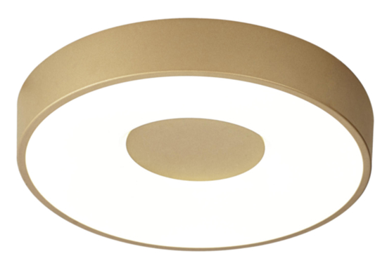 Plafoniera led 56w 2700k a 5000k rotonda oro con telecomando dimmerabile
