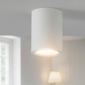Faretto dimmerabile cilindro da soffitto bianco