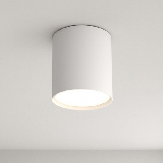 Faretto rotondo da soffitto metallo bianco gx53