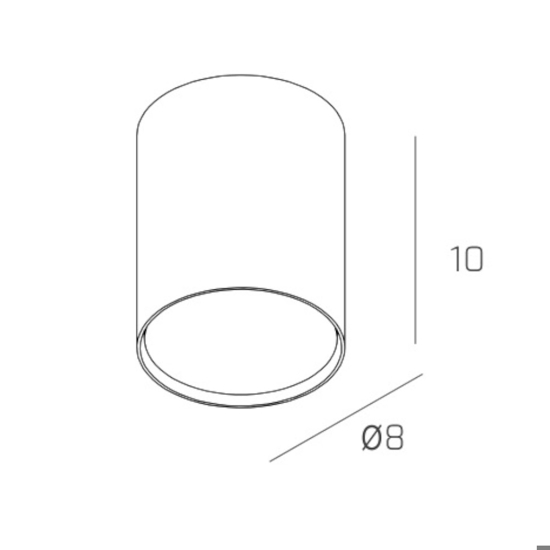 Faretto rotondo da soffitto metallo bianco gx53