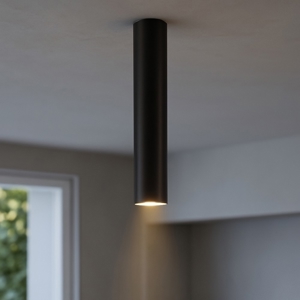 Look pl1 ideal lux faretto da soffitto cilindro nero